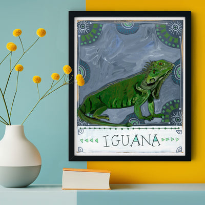 Animal Totem Print - Iguana