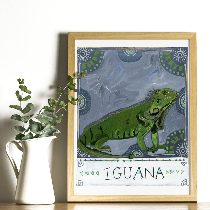 Animal Totem Print - Iguana