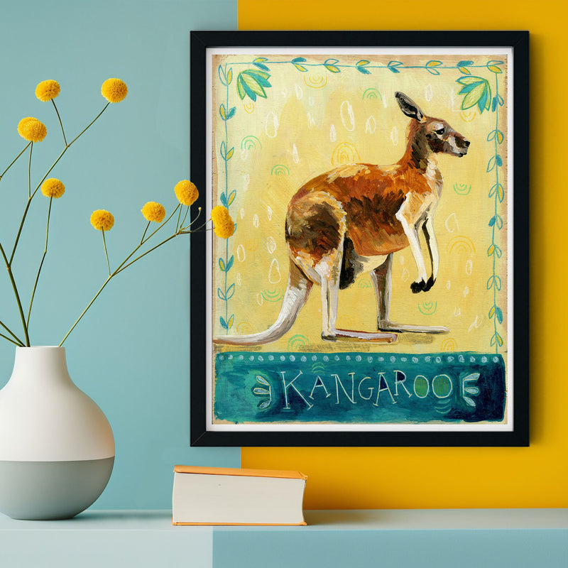 Animal Totem Print - Kangaroo