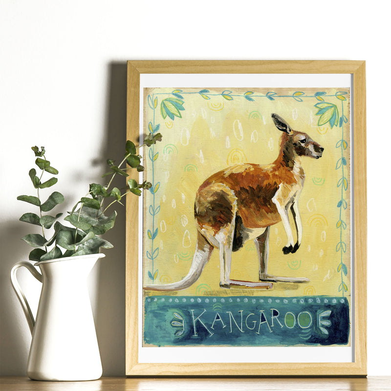 Animal Totem Print - Kangaroo