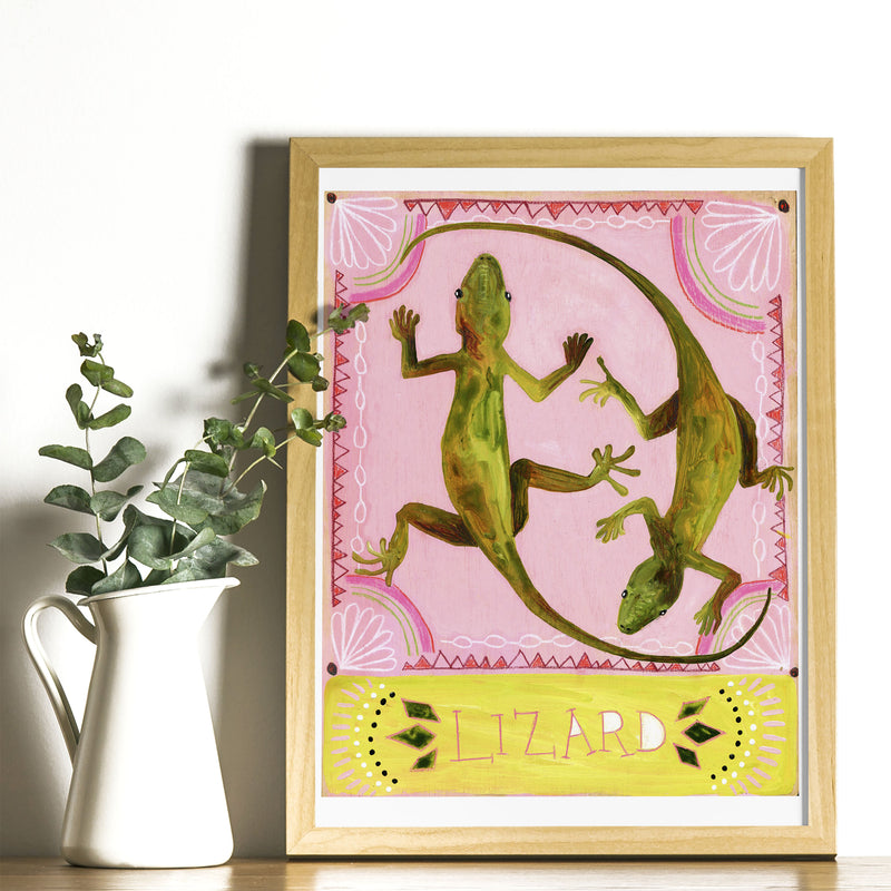 Animal Totem Print - Lizard