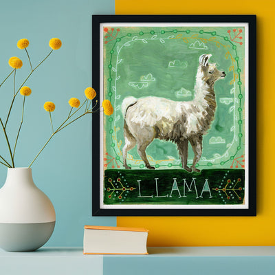 Animal Totem Print - Llama