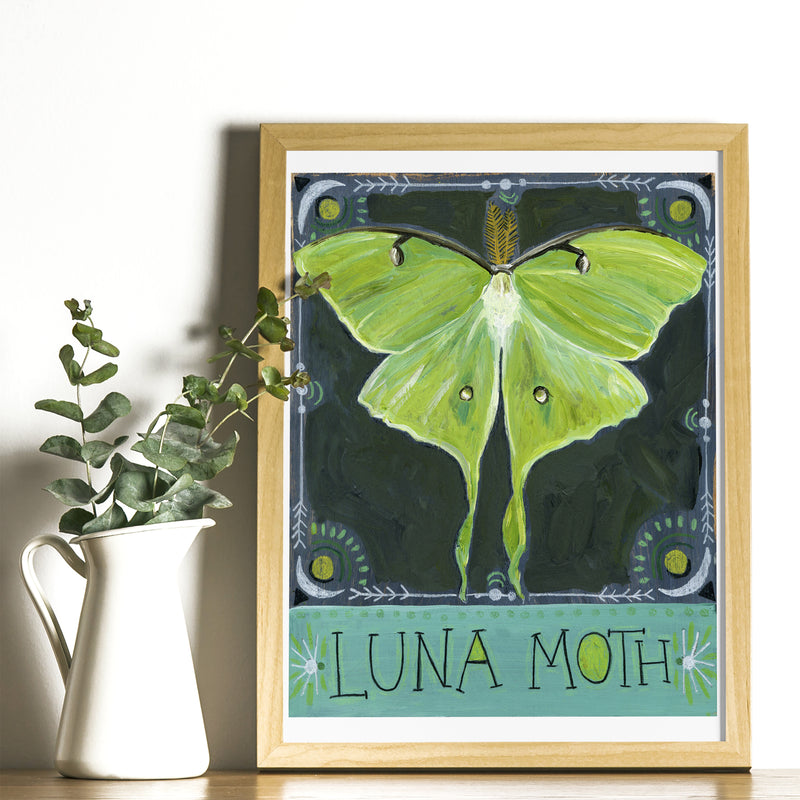 Animal Totem Print - Luna Moth