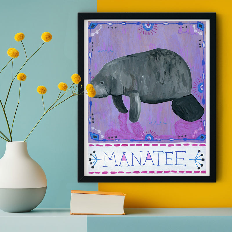 Animal Totem Print - Manatee