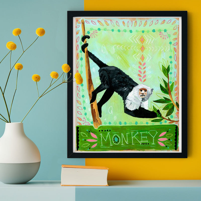 Animal Totem Print - Monkey