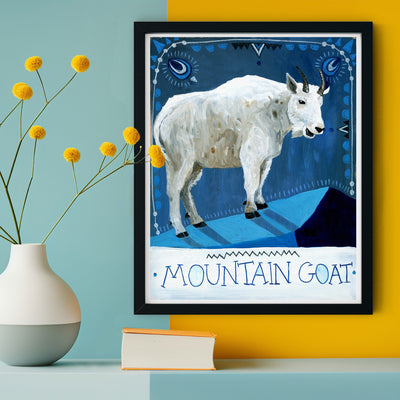 Animal Totem Print - Mountain Goat