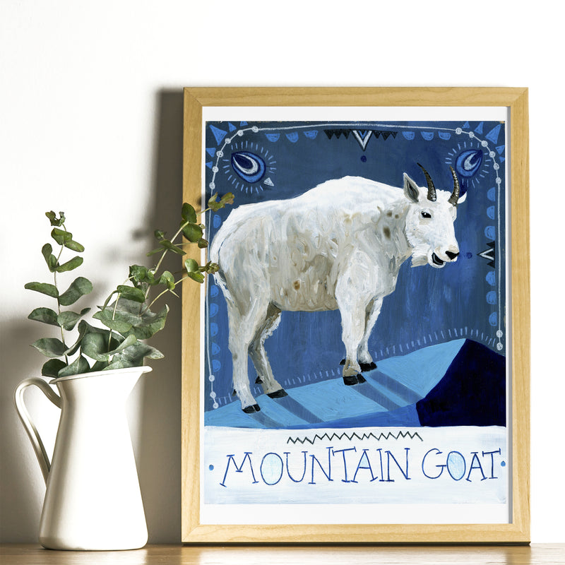 Animal Totem Print - Mountain Goat