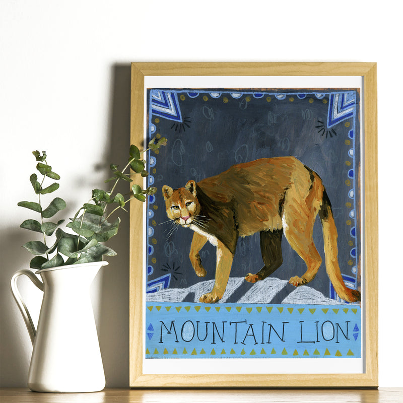 Animal Totem Print - Mountain Lion