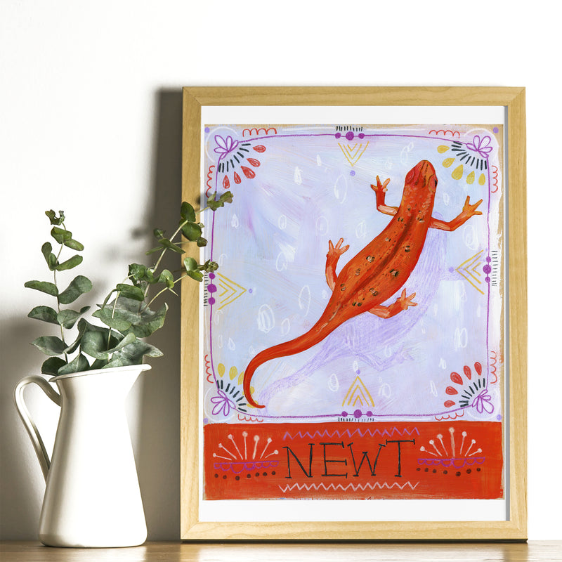 Animal Totem Print - Newt