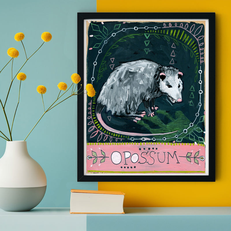 Animal Totem Print - Opossum