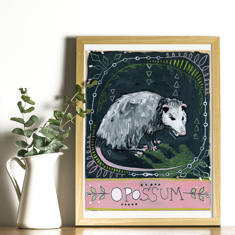 Animal Totem Print - Opossum