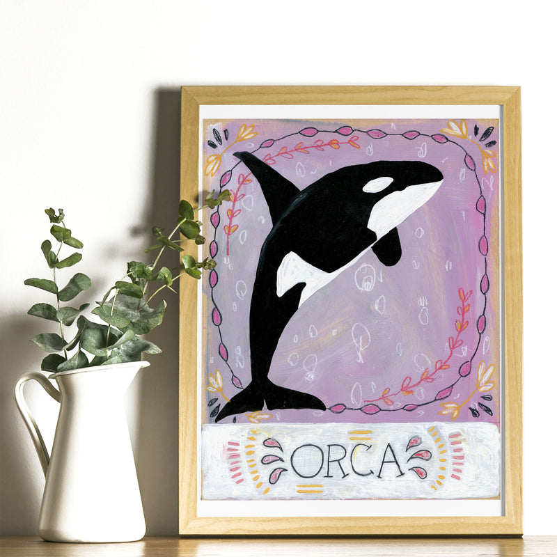 Animal Totem Print - Orca