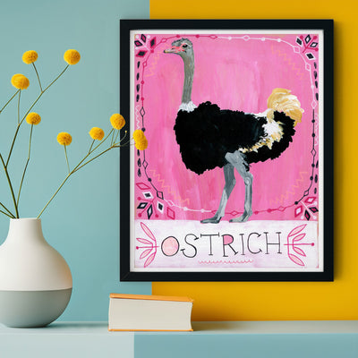 Animal Totem Print - Ostrich