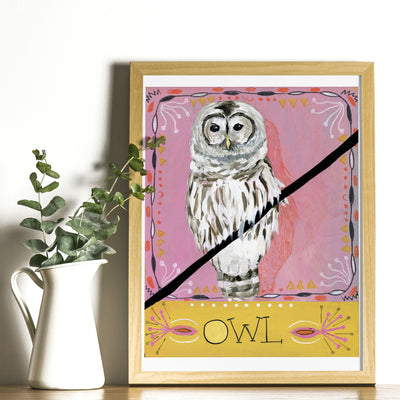 Animal Totem Print - Owl 2