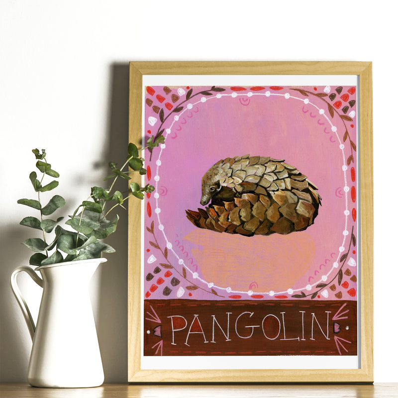 Animal Totem Print - Pangolin