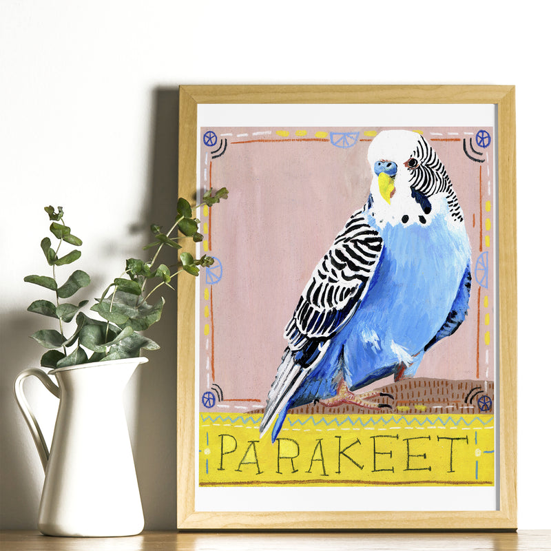 Animal Totem Print - Parakeet