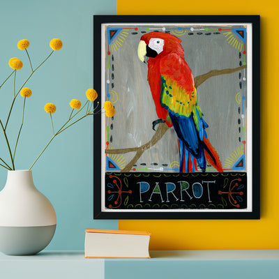 Animal Totem Print - Parrot