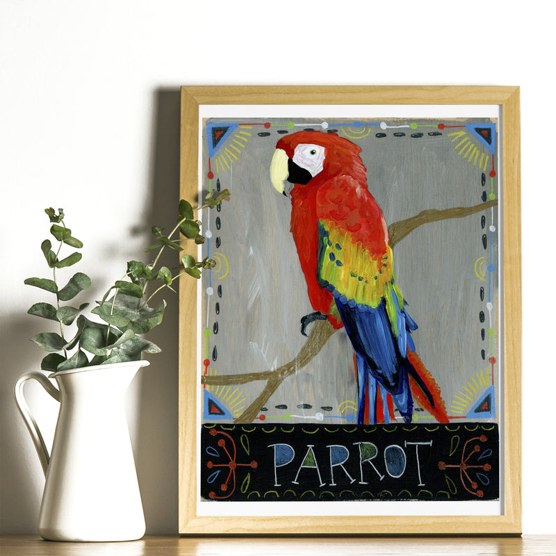 Animal Totem Print - Parrot