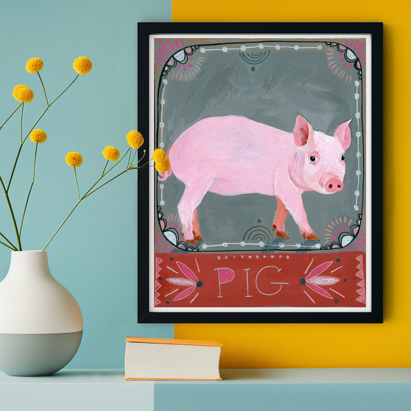 Animal Totem Print - Pig