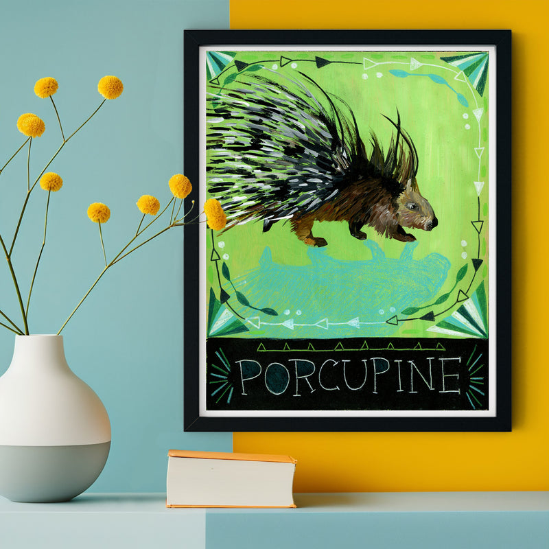 Animal Totem Print - Porcupine