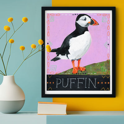 Animal Totem Print - Puffin