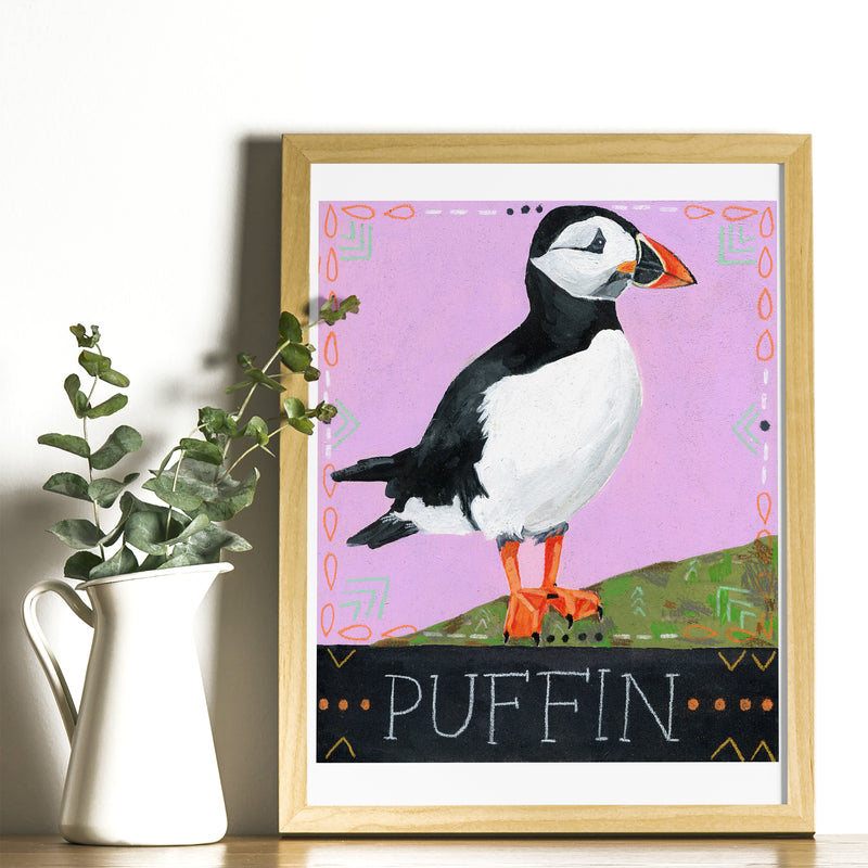 Animal Totem Print - Puffin