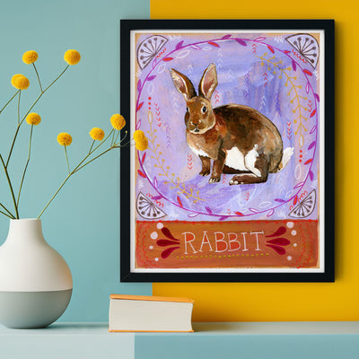 Animal Totem Print - Rabbit