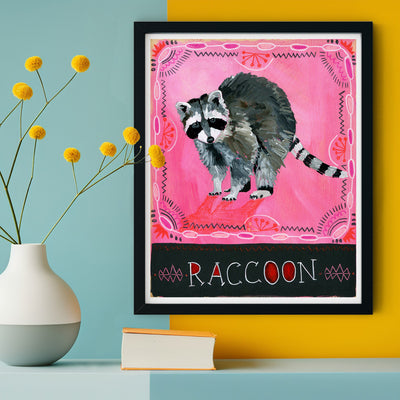 Animal Totem Print - Raccoon