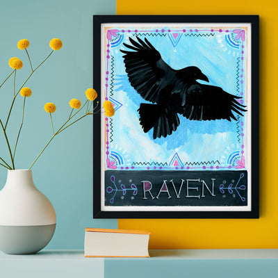 Animal Totem Print - Raven