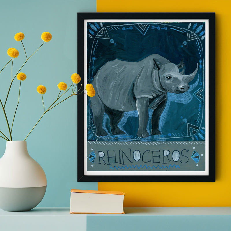 Animal Totem Print - Rhinoceros