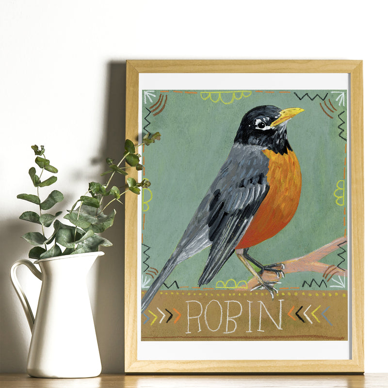 Animal Totem Print - Robin