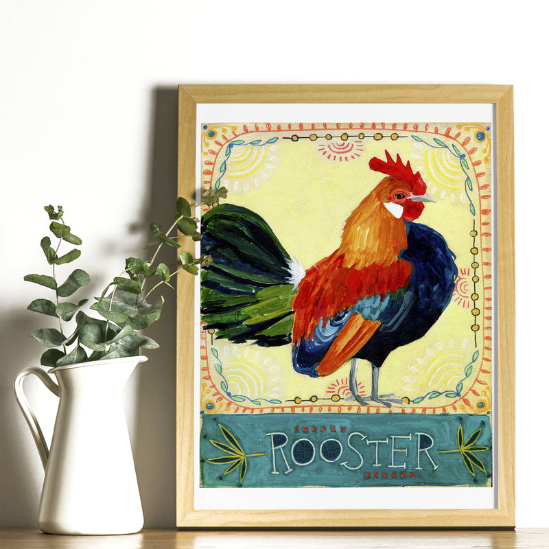 Animal Totem Print - Rooster