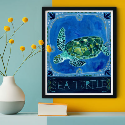 Animal Totem Print - Sea Turtle