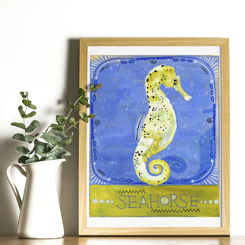 Animal Totem Print - Seahorse