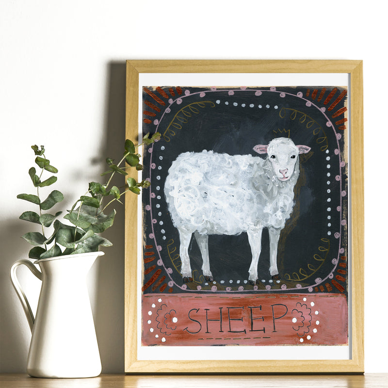 Animal Totem Print - Sheep