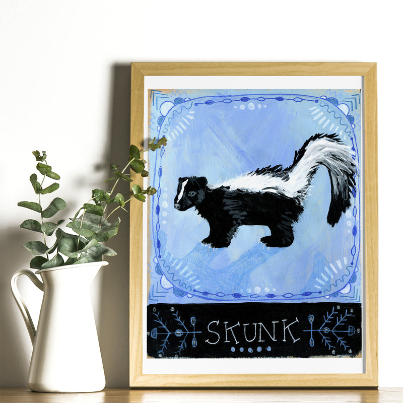 Animal Totem Print - Skunk