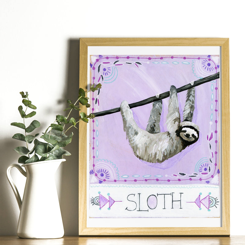 Animal Totem Print - Sloth