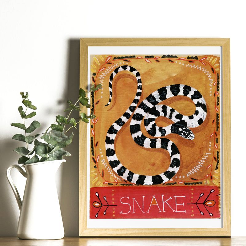 Animal Totem Print - Snake