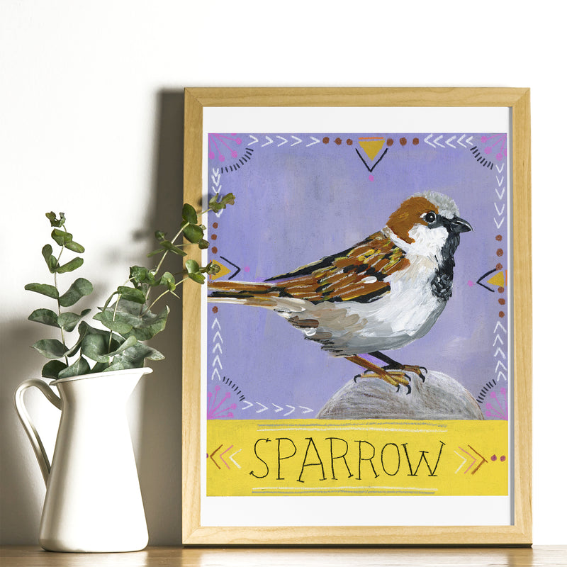 Animal Totem Print - Sparrow