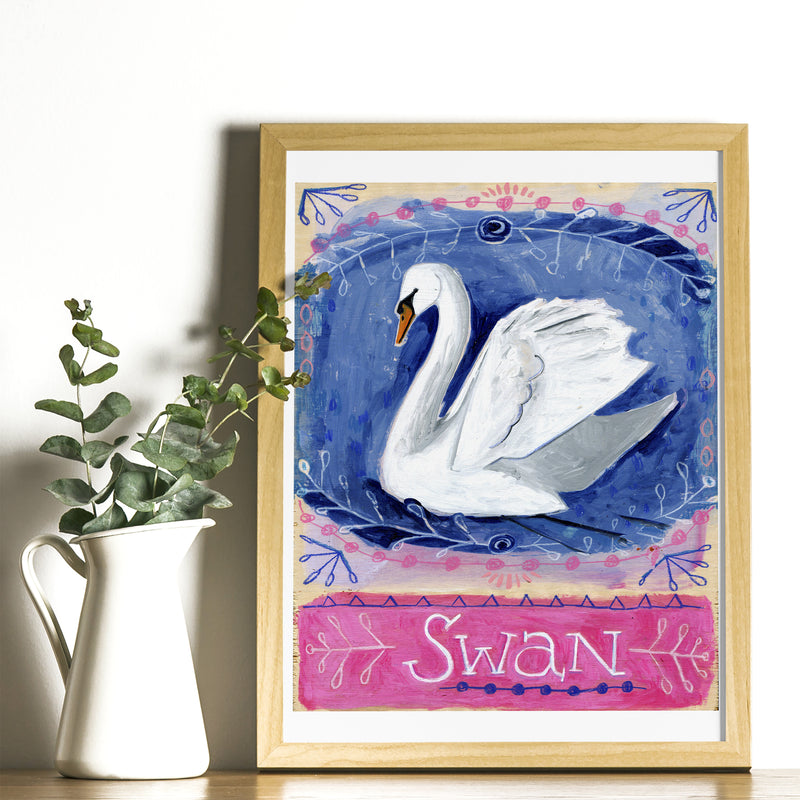 Animal Totem Print - Swan