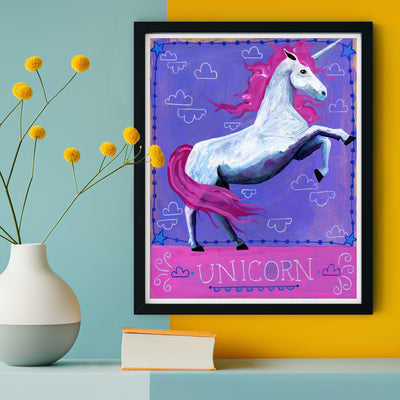 Animal Totem Print - Unicorn