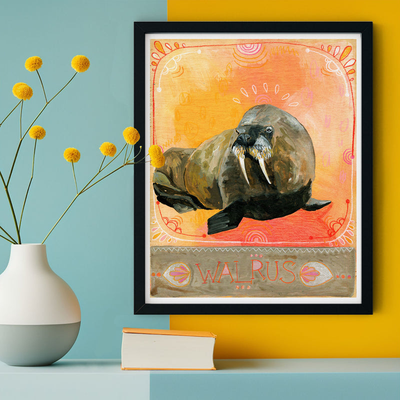 Animal Totem Print - Walrus