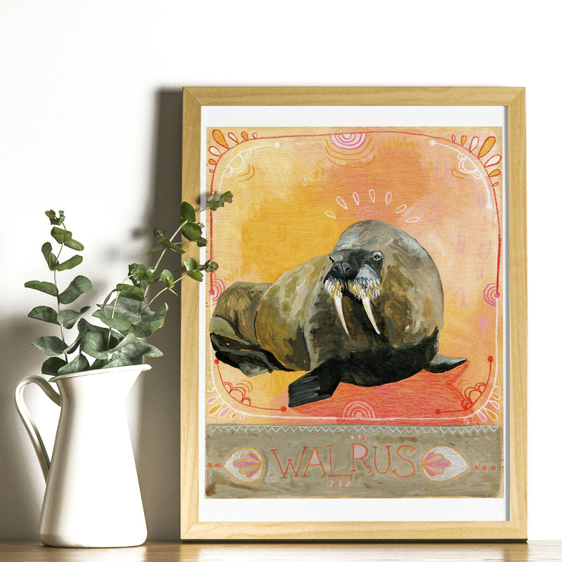 Animal Totem Print - Walrus