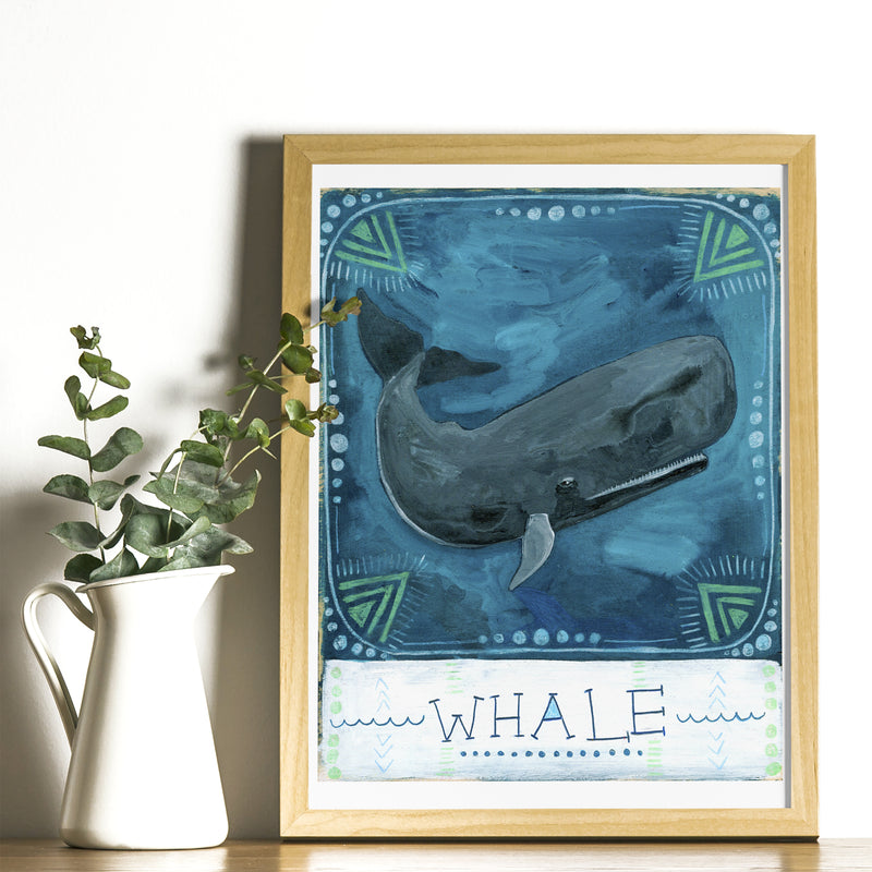 Animal Totem Print - Whale