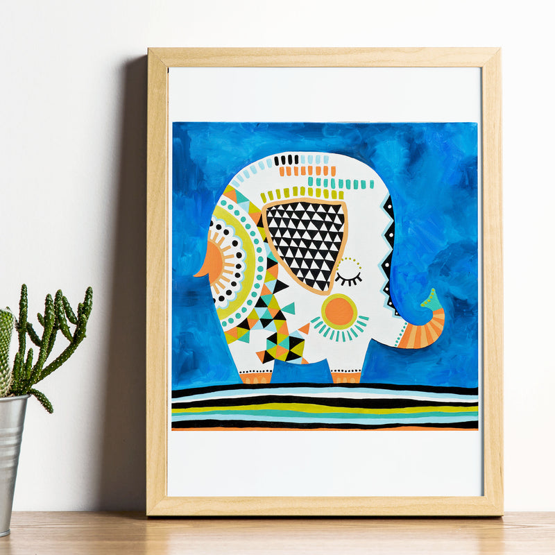 Art Print - Elephant kid art