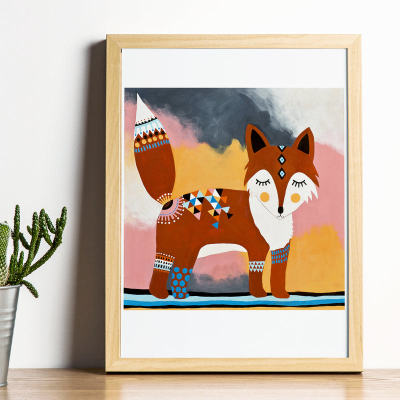 Art Print - Fox kid art