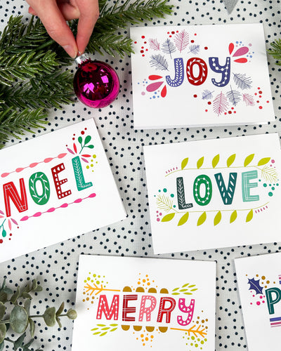 Holiday Joy Greeting Cards | Assorted 5-Pack