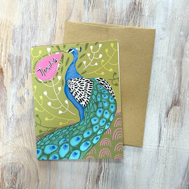 Card – Peacock Thanks