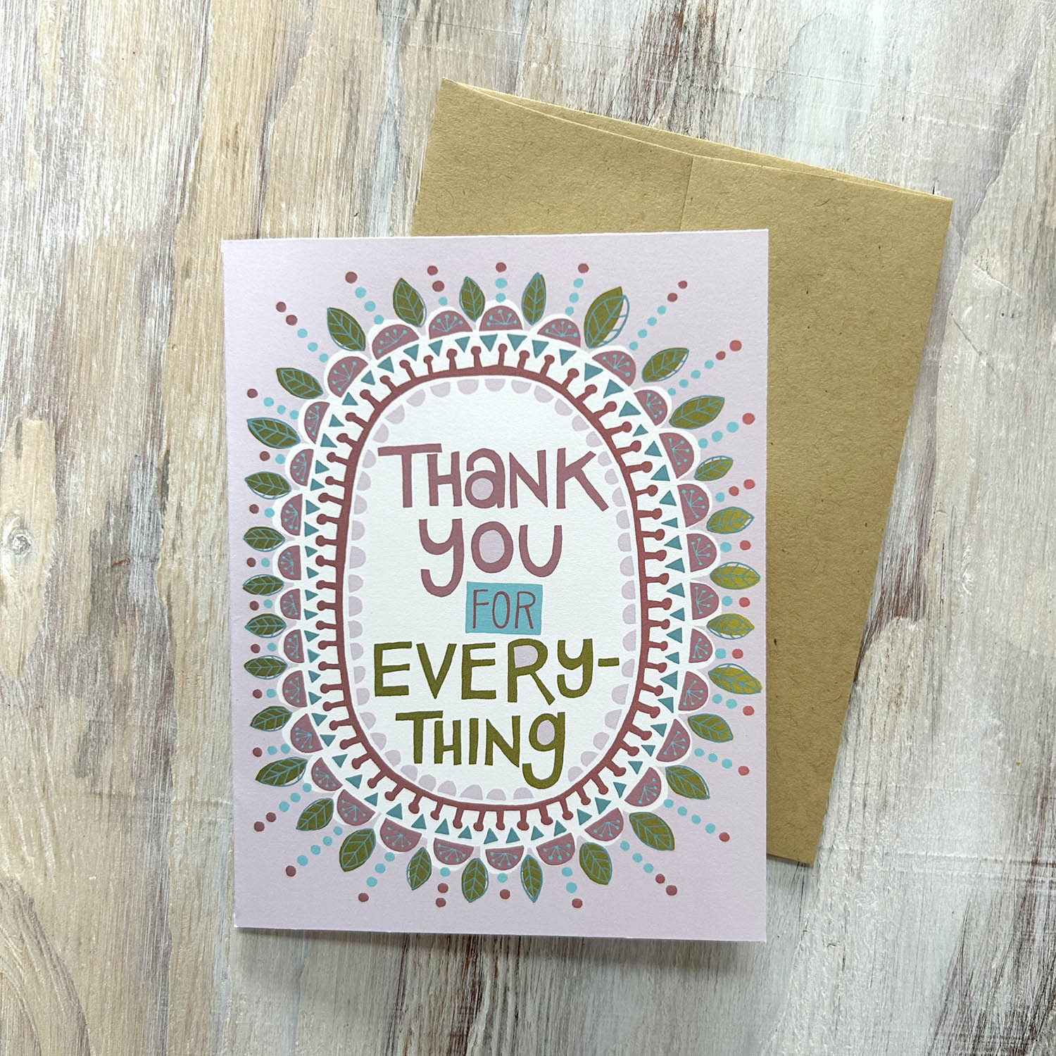 Card – Thank You For Everything – Jessica Swift