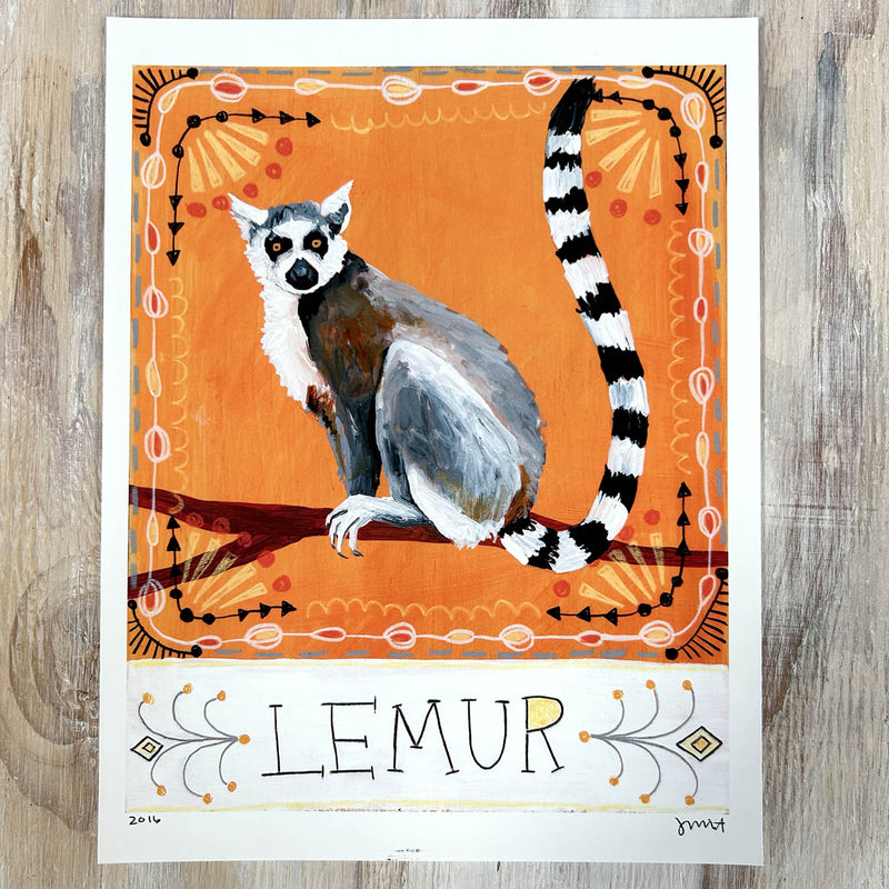 Art Print – Lemur animal totem